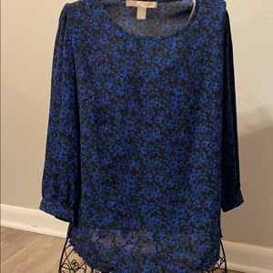 Women’s Forever 21 Blue Floral Blouse